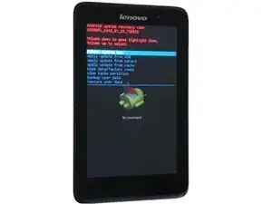 Lenovo A7-40, A7-50 A3500 Factory Reset