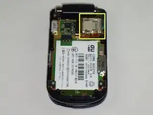 Disassembling KDDI Kyocera A5521K SD Card Slot