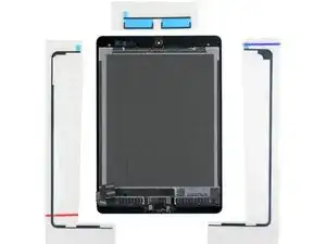 iPad Display Assembly 3 Pc. Adhesive Application