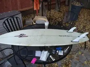 Patching Surfboard Fiberglass