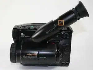 How to clean Sony CCD-TR81 viewfinder