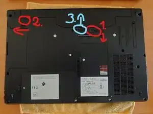 Fujitsu Lifebook E546 RAM Modules Replacement