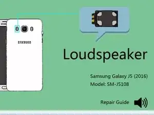 How to replace the speaker of Samsung Galaxy J5 (2016)