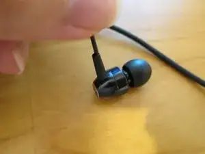 Repairing Brainwavz M5 Headset Grommet between the headphone wire and earbud