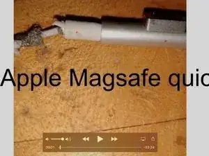 repair a frayed magsafe end