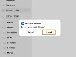 Come installare l'app Self Repair Assistant