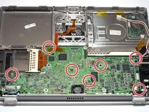 PowerBook G4 Titanium DVI Logic Board Replacement