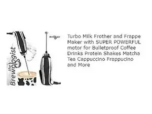 Brewologist Turbo Milk Frother and Frappe Maker