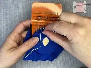 How to Mend Clothing with a Darning Loom