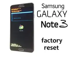 Samsung Galaxy Note 3 - Wipe Data / Factory Reset