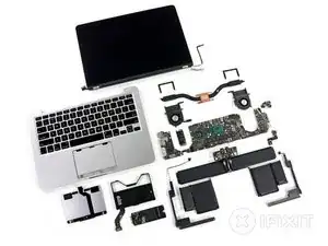 Smontaggio MacBook Pro 13" Retina Display versione fine 2012