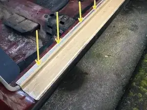 Mercedes W123 Door Sill Disassembly