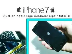 Come riparare un iPhone 7 bloccato sul logo Apple.