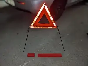 How to set up a warning triangle