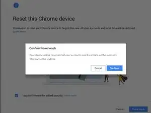 How to Powerwash reset a Chromebook