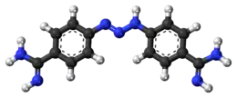 Ball-and-stick model of diminazen