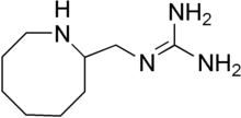 Skeletal formula of guanazodine