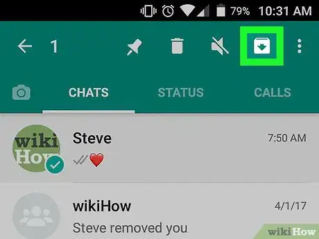 Immagine titolata Hide Chats on WhatsApp on Android Step 4