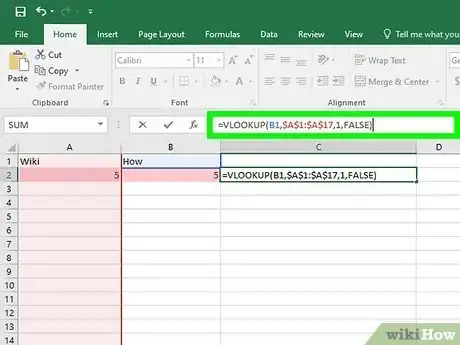 Immagine titolata Find Matching Values in Two Columns in Excel Step 7