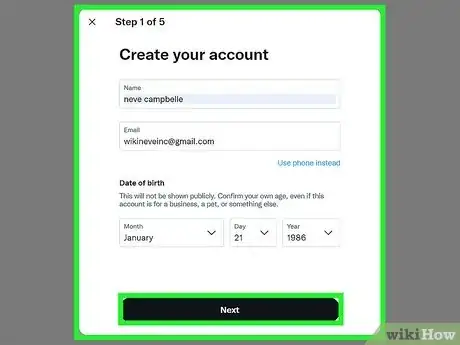 Immagine titolata Create a Twitter Account for an Organization Step 2