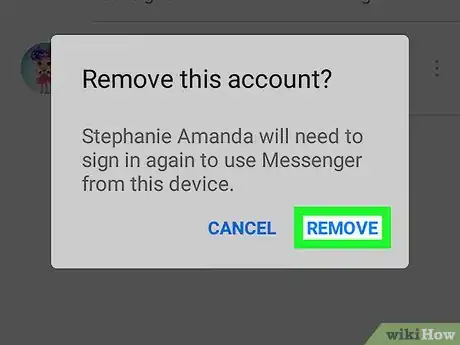 Immagine titolata Delete a Messenger Account on Android Step 6