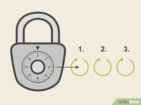 Immagine titolata Open a Combination Lock Step 4