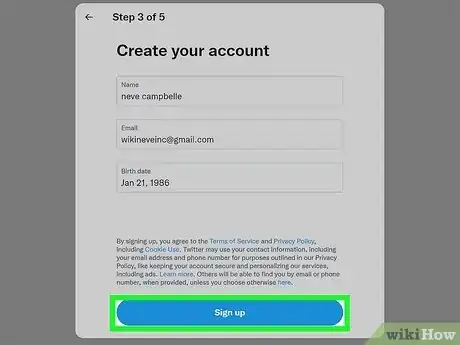 Immagine titolata Create a Twitter Account for an Organization Step 3