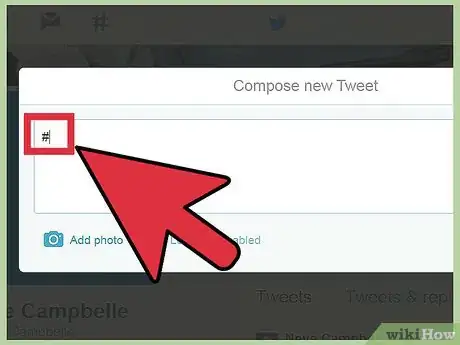 Immagine titolata Use Hashtags With Twitter Step 2