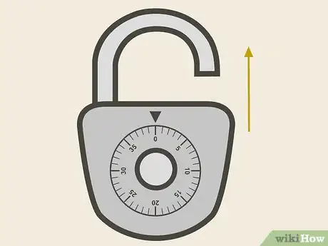 Immagine titolata Open a Combination Lock Step 9