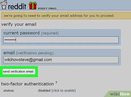 Immagine titolata Verify Email on Reddit Step 4