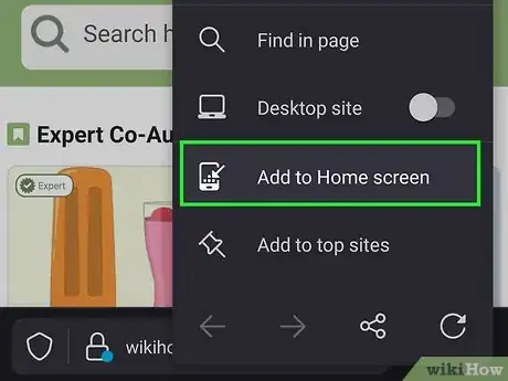 Immagine titolata Set a Bookmark Shortcut in Your Home Screen on Android Step 12