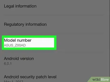 Immagine titolata Check What Kind of Android Phone You Have Step 4