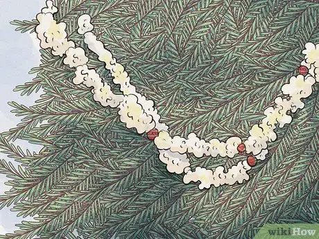 Immagine titolata String Popcorn on a Christmas Tree Step 9