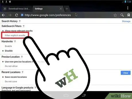 Immagine titolata Disable Google Safe Search on Android Step 8
