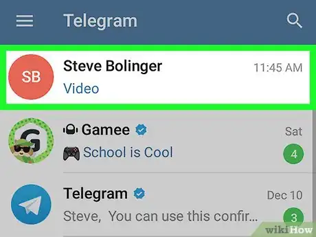 Immagine titolata Type Bold Text on Telegram on Android Step 2