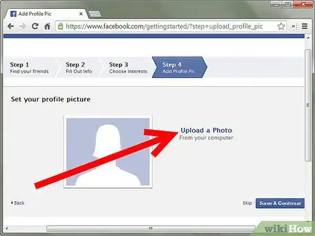 Immagine titolata Create a Facebook Profile Step 8