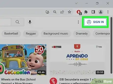 Immagine titolata Log In to Your YouTube Account Step 3