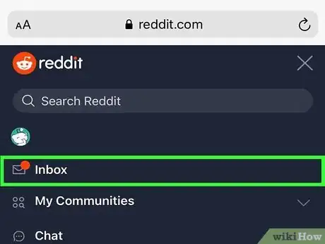 Immagine titolata Send Messages on Reddit Step 2