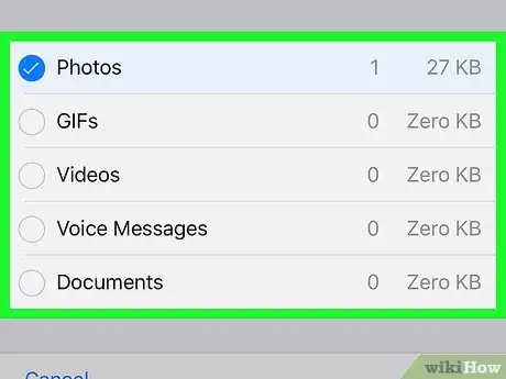 Immagine titolata Delete All Media on WhatsApp Step 7