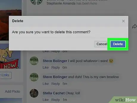 Immagine titolata Delete a Comment on Facebook Step 6