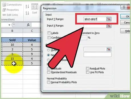 Immagine titolata Run a Multiple Regression in Excel Step 5