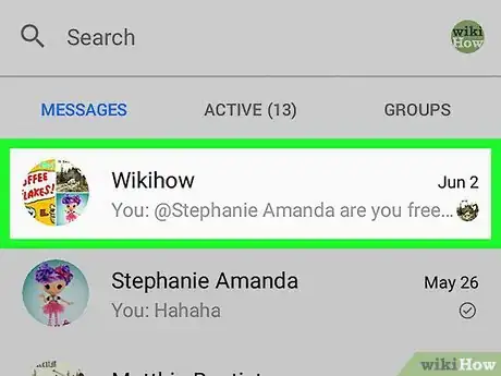 Immagine titolata Ask Questions on Facebook Messenger on Android Step 2