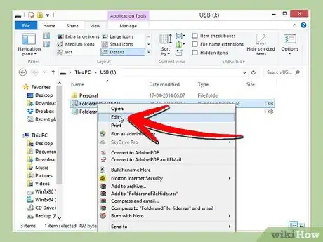 Immagine titolata Hide Files and Folders Using Batch Files Step 6