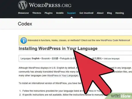 Immagine titolata Change the Default Language in Wordpress Step 2