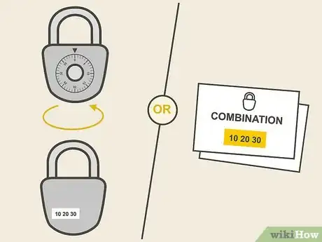 Immagine titolata Open a Combination Lock Step 1