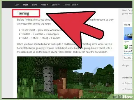 Immagine titolata Tame a Horse in Minecraft Step 12