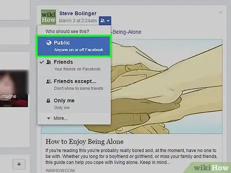 Immagine titolata Make a Facebook Post Public Step 13