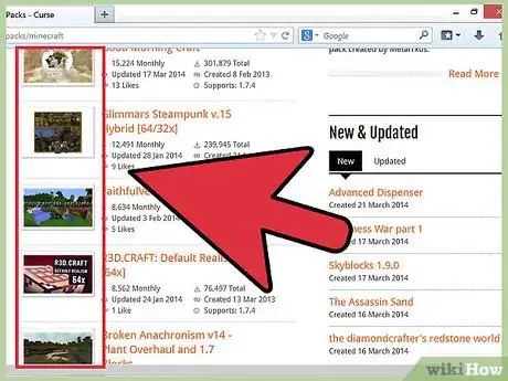 Immagine titolata Download a Texture Pack in Minecraft Step 2