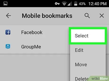 Immagine titolata Organize Bookmarks on Chrome on Android Step 5