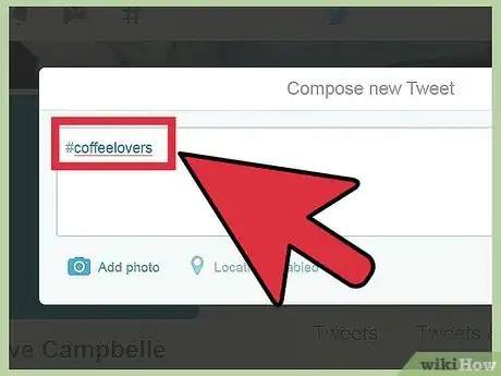 Immagine titolata Use Hashtags With Twitter Step 3